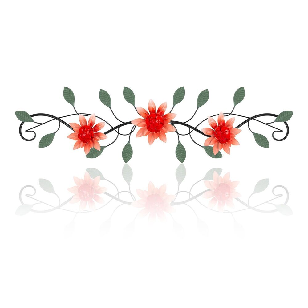 6936 Metal Wall Art Modern Minimalist Metal Flowers Indoor Decor Horizontal